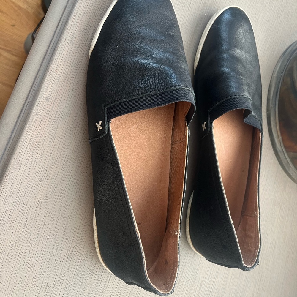 Frye-Black Leather Women's Loafers